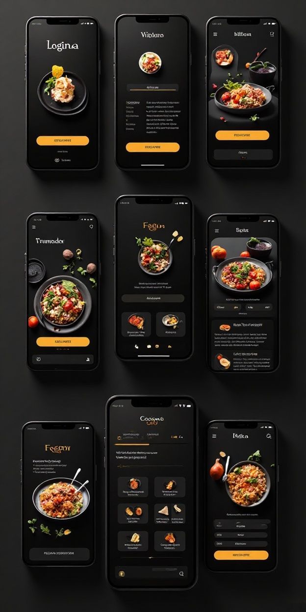 The Cloud Sky mobile app UI screens